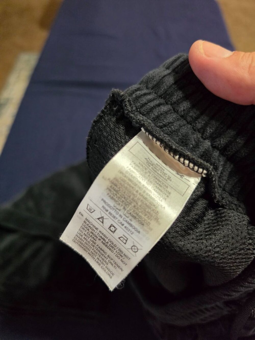 Black Velvet Full-Zip Jacket L With Ribbed Cuffs & Hem - Picture 13 of 14